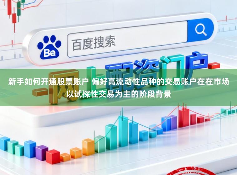 新手如何开通股票账户 偏好高流动性品种的交易账户在在市场以试探性交易为主的阶段背景