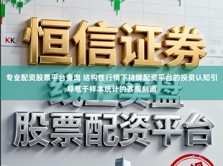 专业配资股票平台查询 结构性行情下持牌配资平台的投资认知引导基于样本统计的客观刻画