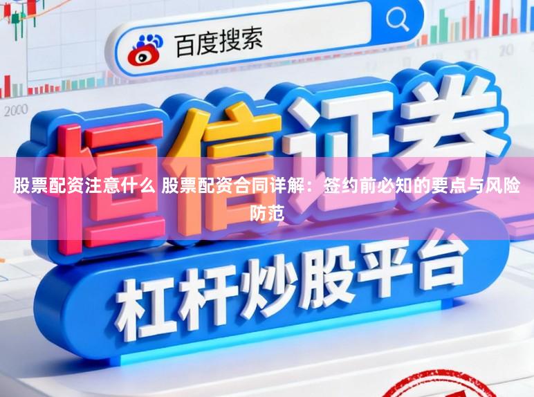 股票配资注意什么 股票配资合同详解：签约前必知的要点与风险防范